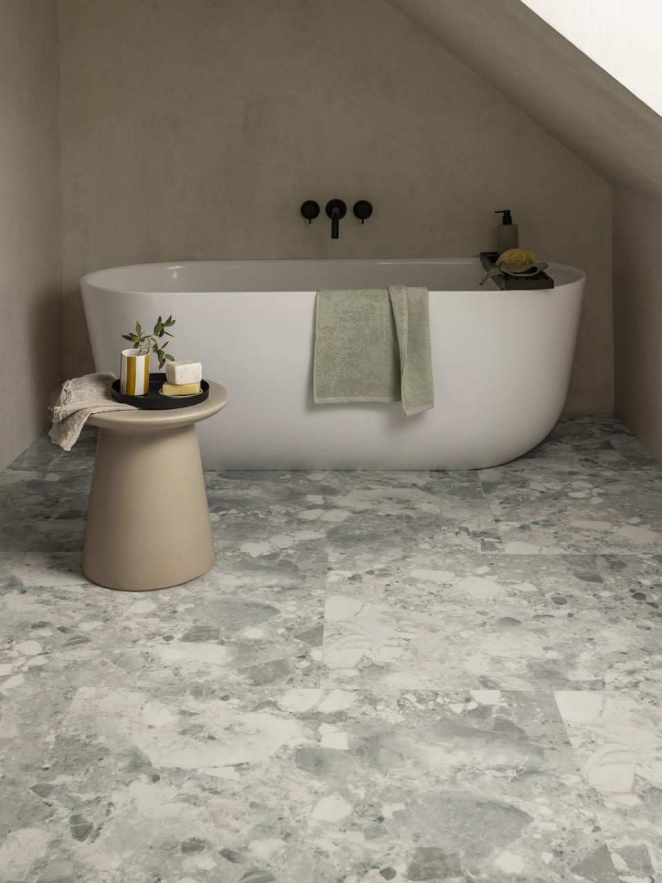 Piazza Montara: Beautifully designed LVT stone flooring from the